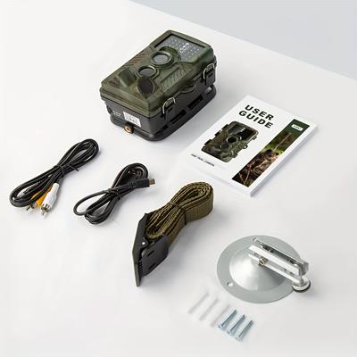 TEMU Trail Camera Coolife H881 21mp 1080p Hunting Camera Angle 125Â° Night Vision 20m With 32gb Card