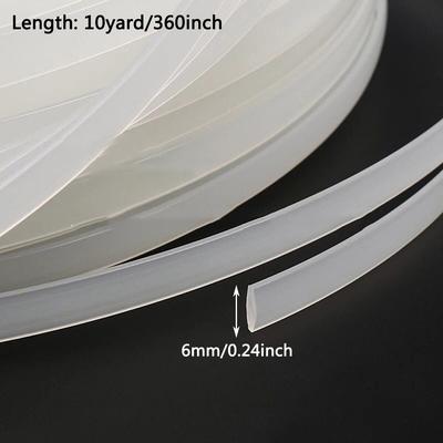 TEMU 1pc Transparent Accessories, White Plastic Adhesive Strip For Clothing , Fabric Support | Flexible Design | Clear Plastic Material Image