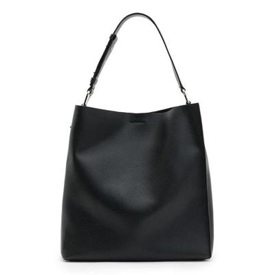 Captain N/S Leather Shoulder Bag - Black - AllSaints Shoulder Bags
