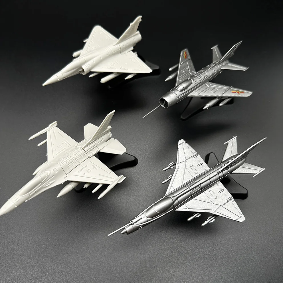4D Zusammengebautes Kampfflugzeug Modell F16 Jet J-6 Simulationsmodell Phantom Kampfflugzeug 1/144 Spielzeug Image