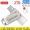 Lenovo-Clé USB haute vitesse, clé USB, clé USB, cadeau, 2 To, 128 Go, 64 Go, 32 Go, 64 Go, 128 Go