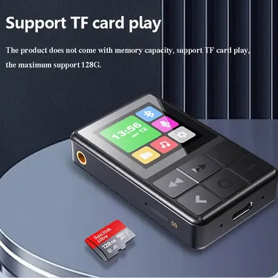 Mini Pocket Hifi MP3 Player TFT Bunter Bildschirm Drahtloser Bluetooth 5.3 Walkman HD Recorder Image