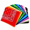 2025 Mode Hip Hop Bandana Quadratischer Schal 54 cm * 54 cm Schwarz Rot Stirnband Bedruckt für Damen/Herren/Jungen/Mädchen