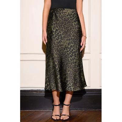 Leopard Print High Waist Skirt
