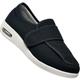 POFH Diabetic Shoes for Women Width X-Wide Shoe for Elderly Women Wide Shoes for Women Walking Shoes Adjustable Closure Breathable Lightweight Non Slip for Swollen Feet Edema(Black,4 UK)
