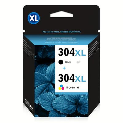 TEMU 304 Xl Ink Cartridge Compatible With 304 304xl For Amp 130, 5010 5020 5030 5032 5050, 2622 2630 2632 2633 2634 3720 3730 3733 3735 3750 3760 3762 3764 Black & Tri-color 2-pack