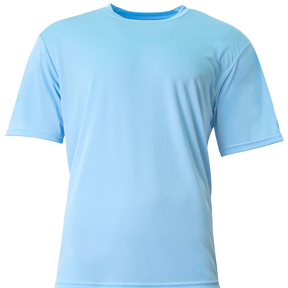 A4 NB3142 Youth Cooling Performance Crew T-Shirt in Sky Blue size XL | Polyester A4NB3142