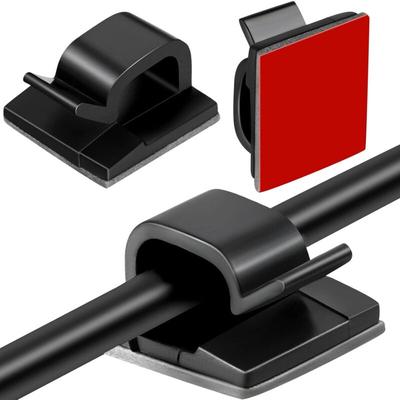 60 Stück Outdoor-Draht-Clips, Band-Leuchten-Clips, dekorative Clips, selbstklebende Kabelhalter Image