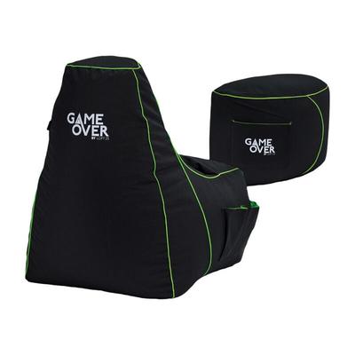 Game Over - Gaming-Sitzsack mit Fußhocker, Sitzsack für den Innenbereich und Fußstütze, Image