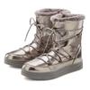 Winterboots LASCANA, Damen, Gr. 40, silber (grau, silberfarben), Obermaterial: 100% Synthetik. Futter: 100% Textilmaterial. Decksohle: 100% Textilmaterial. Laufsohle: 100% Synthetik, unifarben, casual, Schuhe, mit Warmfutter & Glitzerdetail, Snow...