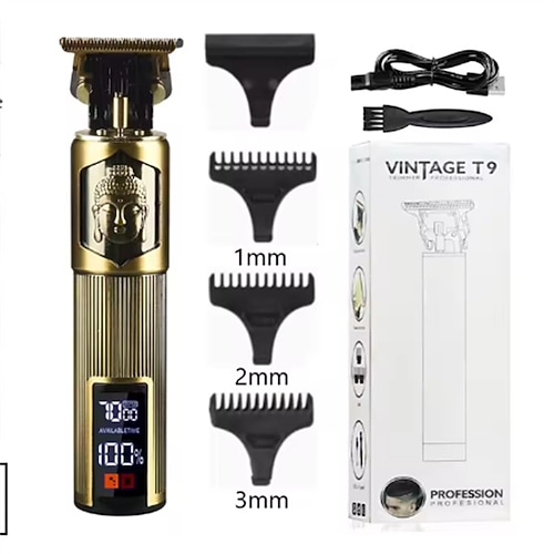 Professionale Haarschneidemaschine Kabelloser Elektrischer Haarschneider Digitaldisplay Haarschneider Männer Bart Rasierer Friseur für Männer Valentinstagsgeschenk Image