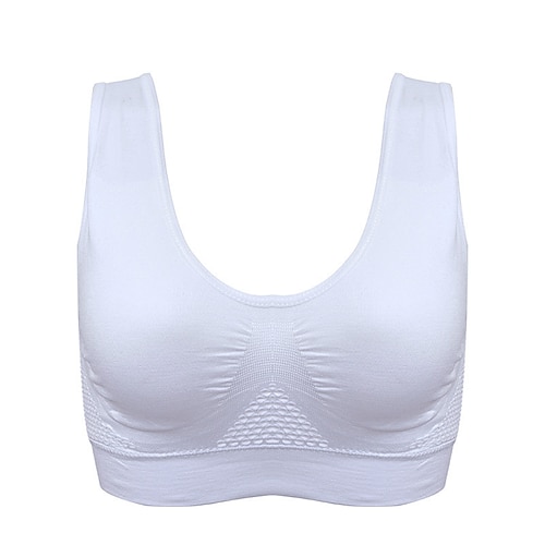 Damen Leichte Unterstützung Sport Bustier bh Sport-BH Bustier Rückenfrei mit am Rücken überkreuzten Trägern BH-Oberteil Gefüttert Fitness Freizeit Sport Laufen Atmungsaktiv Leichtgewichtig Weich Image