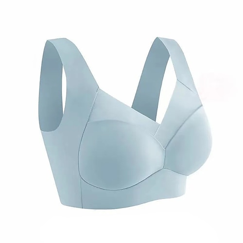 Damen Leichte Unterstützung Sport Bustier bh Sport-BH Bustier Rückenfrei mit am Rücken überkreuzten Trägern BH-Oberteil Gefüttert Fitness Freizeit Sport Laufen Atmungsaktiv Leichtgewichtig Weich Image