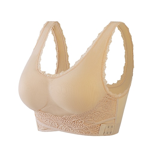 Damen Mittlere Unterstützung Sport Bustier bh Sport-BH Bustier Rückenfrei mit am Rücken überkreuzten Trägern BH-Oberteil Gefüttert Fitness Freizeit Sport Laufen Atmungsaktiv Leichtgewichtig Weich Image