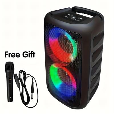 TEMU Portable , Led , , Usb, Connection, Camping , Wireless, Colored , Wireless Subwoofer, , , Subwoofer,