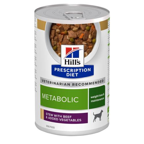 12x 354g Hill's Prescription Diet Metabolic Weight Management mit Rind Hundefutter nass