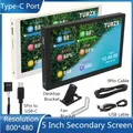 Display LCD per Computer con schermo secondario IPS Type-C da 5 pollici Display dinamico USB supporto per schermo secondario verticale liberamente AIDA64