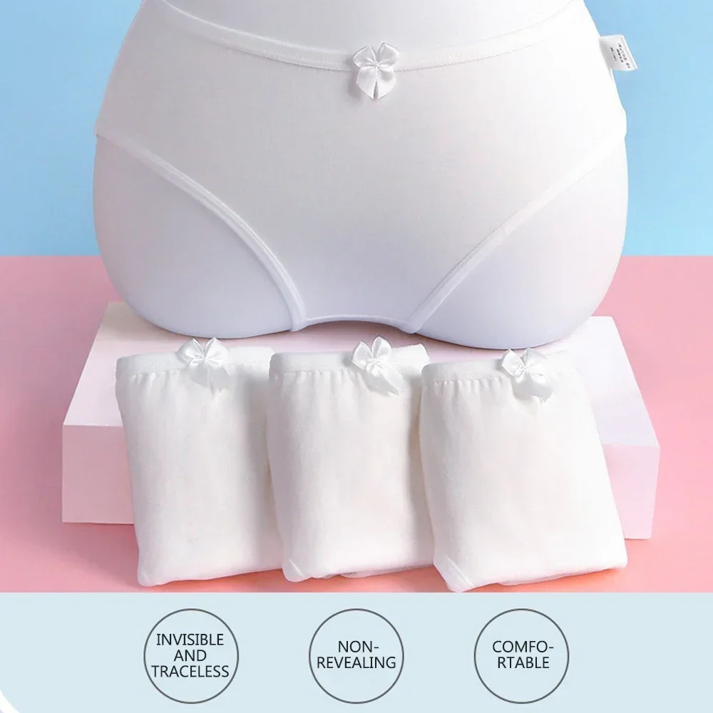 9 Teile/los Kleines Mädchen Briefs Solide Weiß Dance Unterhose Atmungsaktive Baumwolle Kind Unterwäsche Hosen Bogen Junge Teen Knicker Kurze 3 + Y Image