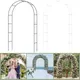Arco per matrimoni arco da giardino in metallo 240x140x37cm grandi piante rampicanti traliccio archi per palloncini supporto per fondale per feste in giardino all'aperto