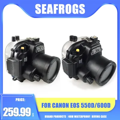 Sea frogs Kamera gehäuse für Canon 550d/600d wasserdichte Kamera tasche Tasche Tauchen Fotografie Ausrüstung