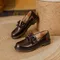 Donna Brogue scarpe donna piattaforma scarpe Oxford appartamenti stile britannico Vintage Cut-out piatto Casual scarpe da donna Oxford scarpe retrò