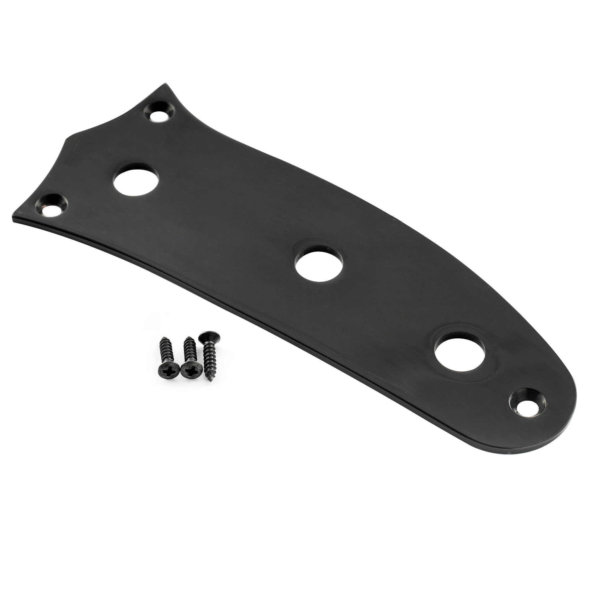 Music lily Pro Steel 3-Loch-Gitarren-Steuerplatte für E-Gitarre im Mustang-Stil Image
