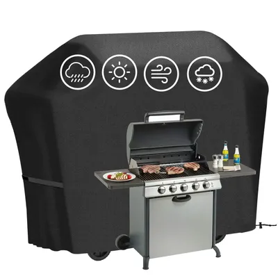 BBQ-Abdeckung für den Außenbereich, staubdicht, Weber, robuste Grillabdeckung, Regenschutz, für den Außenbereich, beständig gegen Grill, Holzkohlegrill-Abdeckung