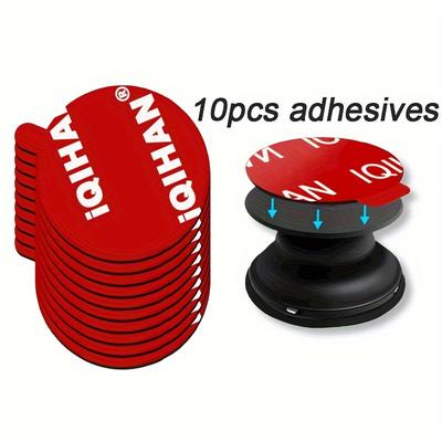 TEMU Iqihan Double- Adhesive For Phone - 8/10pcs () , 35mm Round, For & Stand Replacement, Suitable For Plastic