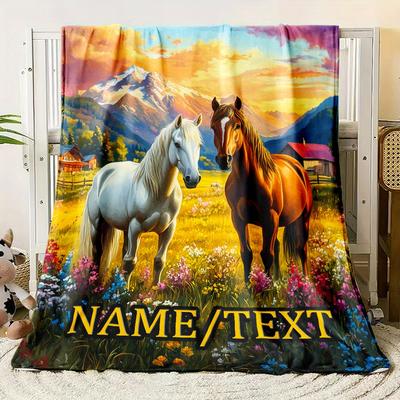 TEMU Personalized - Blanket - , , For , Bed, - , - For &