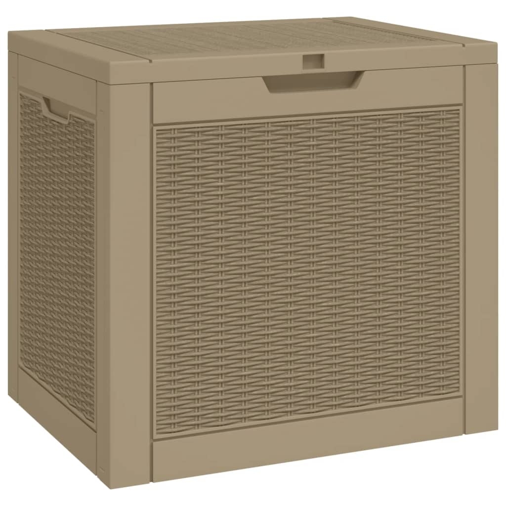 vidaXL Gartenbox Hellbraun 55,5x43x53 cm Polypropylen Image