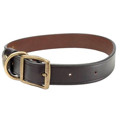 King Buck Premium Leather Collar - Black Medium/Large