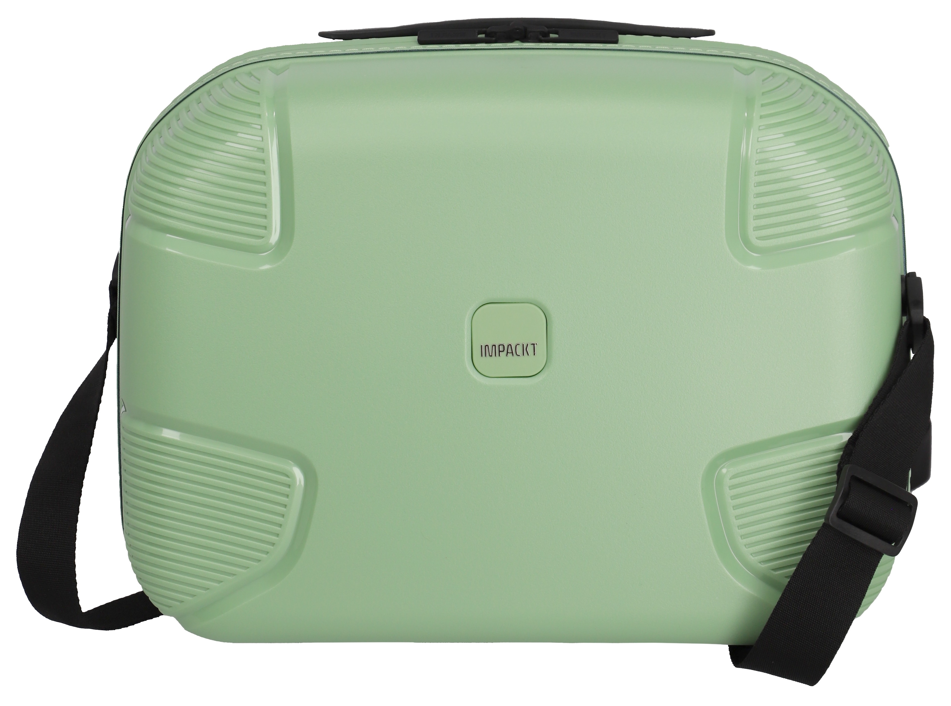 Beautycase IMPACKT "IP1", Gr. B/H/T: 40cm x 30cm x 19cm, grün (spring grün), Polypropylen, unifarben, Taschen, Kulturbeutel Hartschale Trolley-Aufsteck-System Tragegurt Laptopfach Image