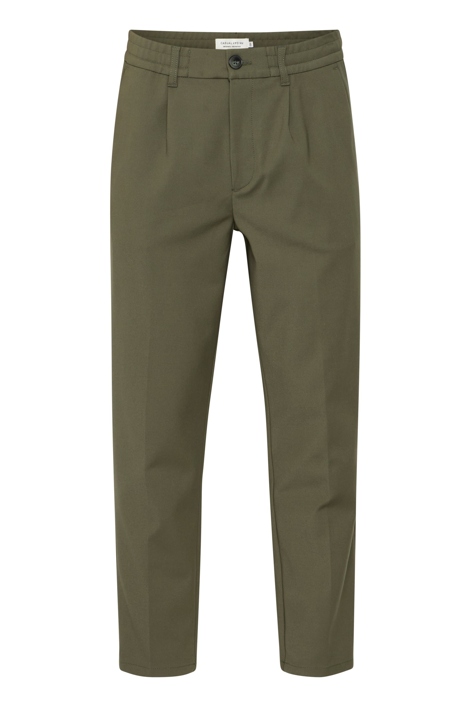 Stoffhose CASUAL FRIDAY "Stoffhose CFMarc", Herren, Gr. 36, Länge 30, grün (deep depths), Obermaterial: 62% Polyester PES. 34% Viskose CV. 4% Elasthan EL., Hosen Stoffhose