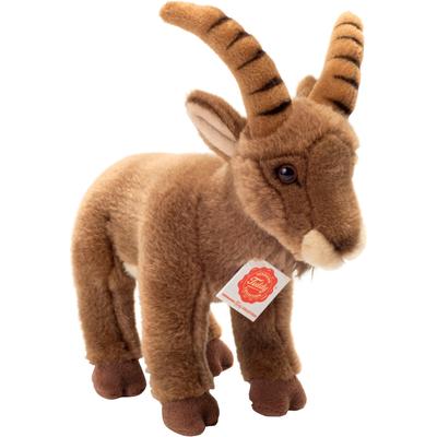 Kuscheltier TEDDY HERMANN "Steinbock 26 cm" Plüschfiguren grau (graubraun) Kinder