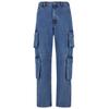 Bequeme Jeans 2Y STUDIOS "2Y Studios 2Y Aidan Cargo Baggy Jeans", Herren, Gr. 31, Normalgrößen, blau, 100% Baumwolle, unifarben, casual, normal, Jeans