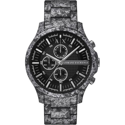 Chronograph ARMANI EXCHANGE Armbanduhren grau Herren Armbanduhr, Herrenuhr, Edelstahlarmband, analog, Stoppfunktion