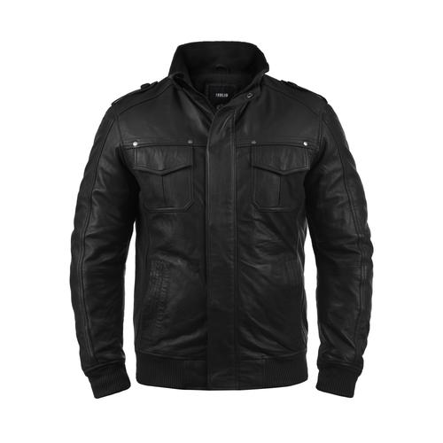 Lederjacke SOLID ""Lederjacke SDCamash"" Gr. L, schwarz Herren Jacken