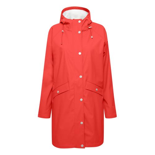 Regenjacke ICHI ""Regenjacke IHTazi"" Gr. L, rot (poppy red) Damen Jacken