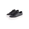 Plateausneaker TOMMY HILFIGER "VULC LEATHER SNEAKER MONOGRAM", Damen, Gr. 42, schwarz, Leder, Lederimitat, sportlich, Schuhe, Freizeitschuh, Halbschuh, Schnürschuh mit Allover-Logoprint
