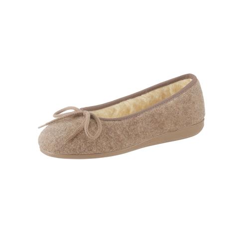 Hausschuh CLASSIC Gr. 38, beige Damen Schuhe