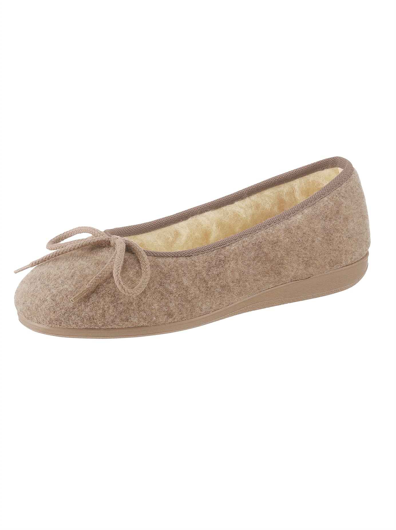 Hausschuh CLASSIC, Damen, Gr. 40, beige, Textil, Schuhe