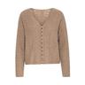 Strickjacke ICHI ""Strickjacke IHLIYANNA CA2"" Gr. XS, braun (fungi) Damen Strickjacken