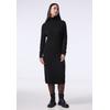 Strickkleid STREET ONE STUDIO, Damen, Gr. 46, EURO-Größen, schwarz, Stoff, 50% Nylon, 27% Polyacryl, 18% Baumwolle, 5% Elasthan, unifarben, casual, normal kniebedeckend, hoch geschlossener Ausschnitt, Langarm Bündchen, Kleider