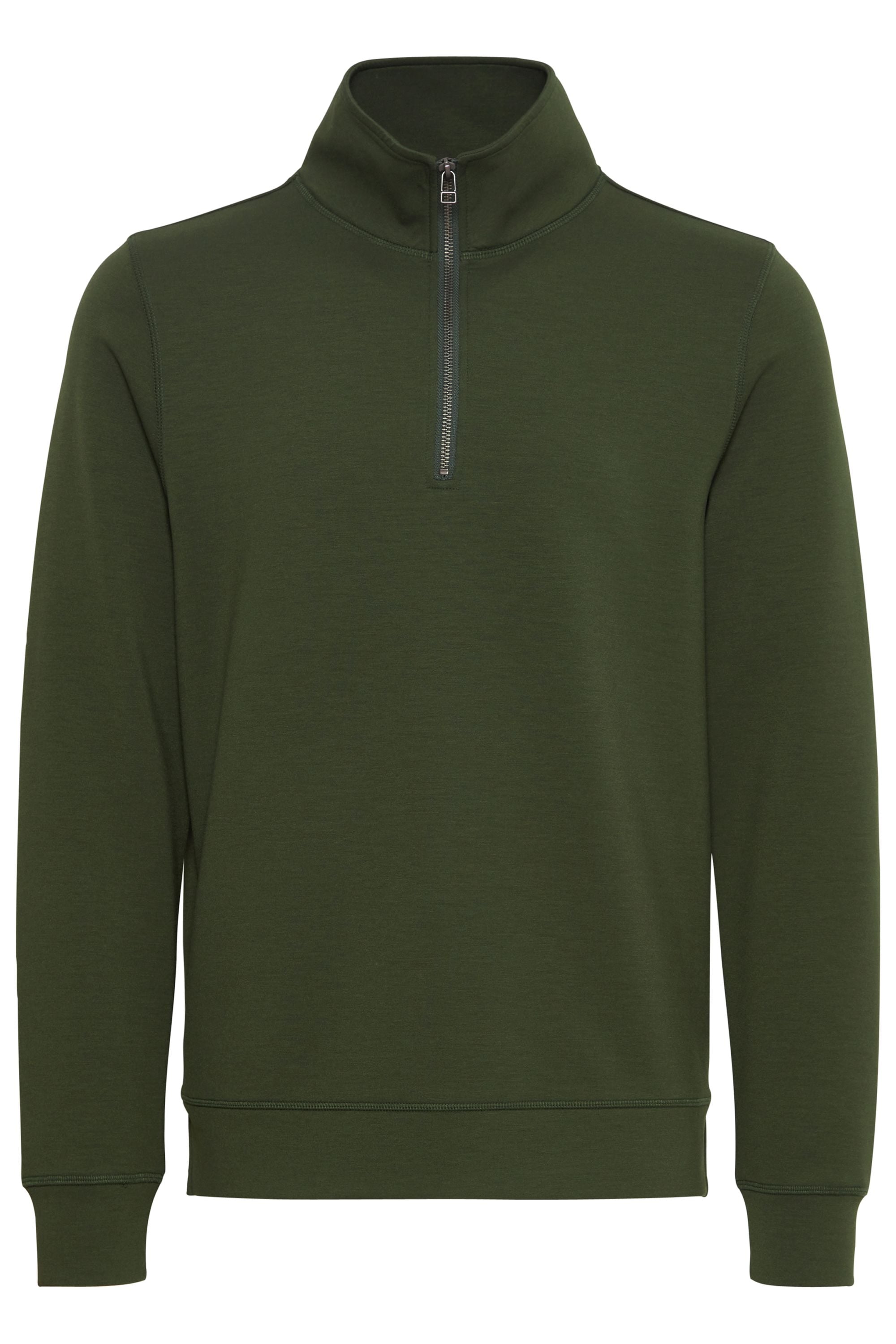 Troyer CASUAL FRIDAY "Troyer CFSebastian", Herren, Gr. M, grün (rifle grün), Obermaterial: 80% Viskose CV. 13% Polyester PES. 7% Elasthan EL., Pullover Troyer