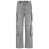 Bequeme Jeans 2Y STUDIOS "2Y Studios 2Y Aidan Cargo Baggy Jeans", Herren, Gr. 31, Normalgrößen, grau, 100% Baumwolle, unifarben, casual, normal, Jeans