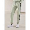 Sweathose FRENCH CONNECTION, Damen, Gr. 36/38, N-Gr, grün, Sweatware, Obermaterial: 60% Baumwolle, 40% Polyester, unifarben mit Farbeinsatz, sportlich, bequem lang, Hosen, mit seitlichen Kontraststreifen und Logodruck