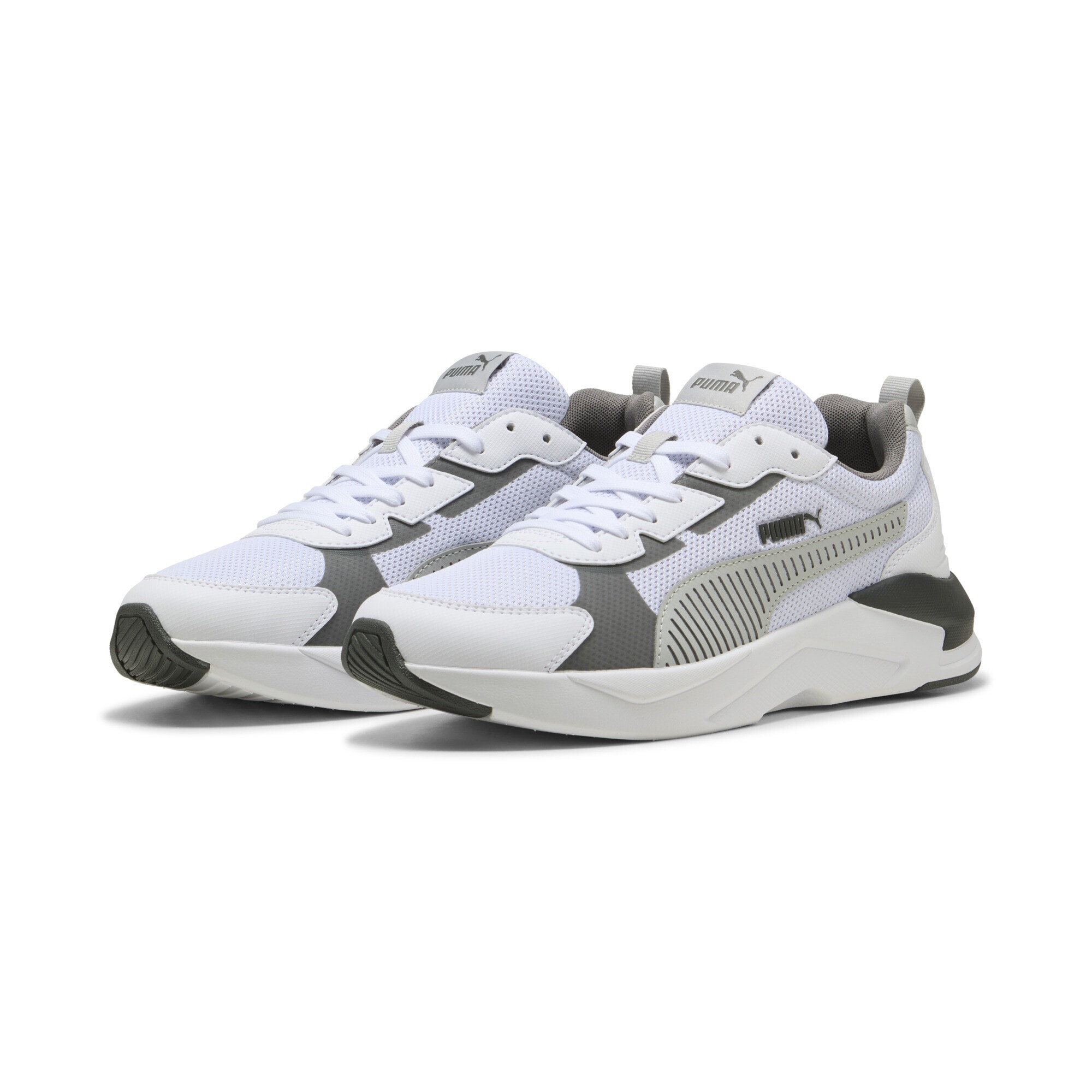Sneaker PUMA "X-Ray 3 Sneakers Erwachsene", Gr. 38, weiß (weiß cool light gray cast iron), Obermaterial: Synthetik, Textil; Futter: Textil; Innensohle: Textil; Laufsohle: Synthetik, Gummi, Schuhe