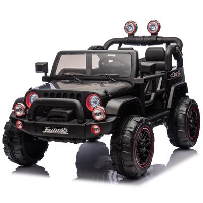 Kids 24V Ride-On Car with Remote Control, Rear Suspension, Pull Rod, Lights & USB, 2.5-4MPH