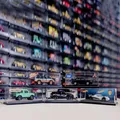 Scatola di visualizzazione in acrilico 1:64 per modello di auto Hot Wheels Tomica, impilabile per vetrina antipolvere per stoccaggio modello di auto in lega giocattolo