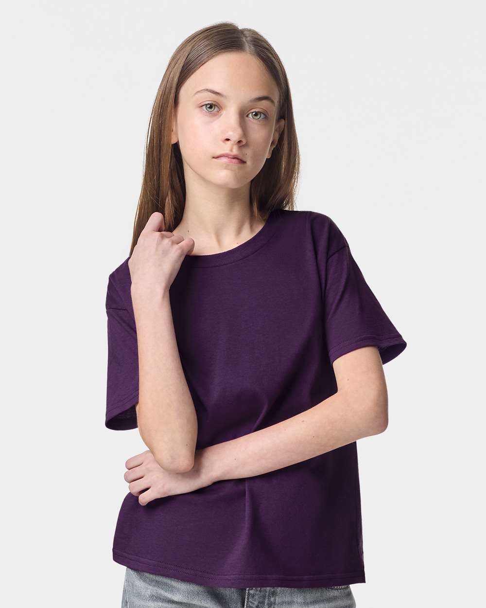 American Apparel 2001Y Youth Fine Jersey Top | combed ring spun cotton